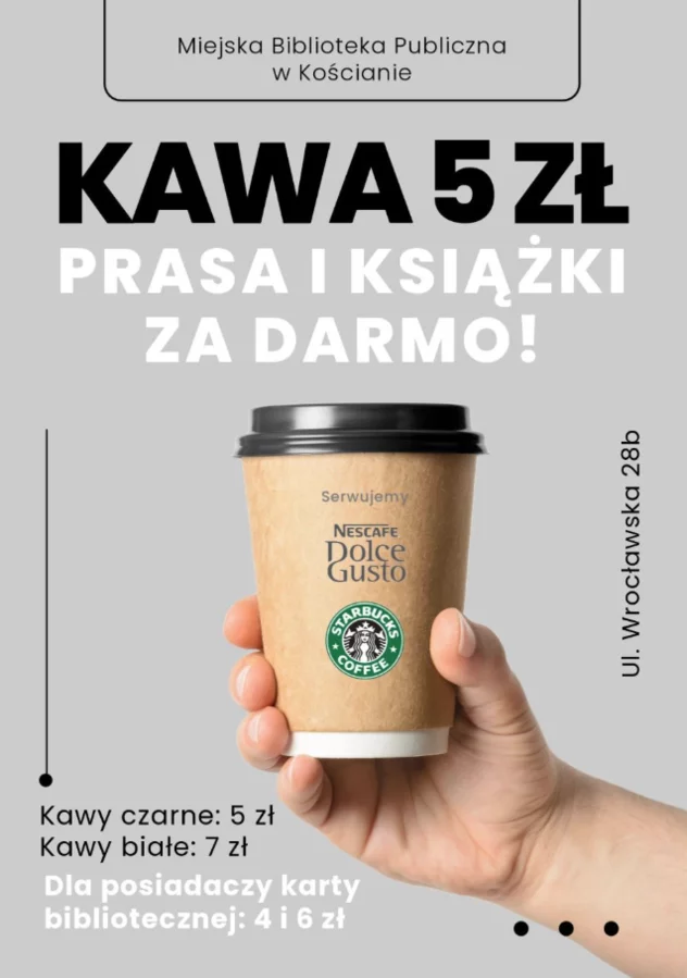 Kawa w czytelni