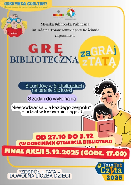 zaGRAj z TATĄ - zaproszenie na grę biblioteczną