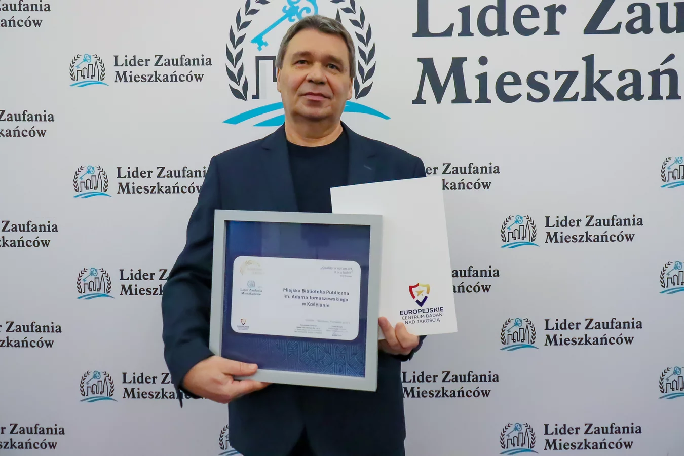 Biblioteka z certyfikatem „Lider Zaufania Mieszkańców”