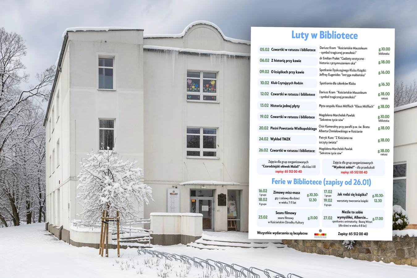 Luty w bibliotece. Kalendarium wydarzeń