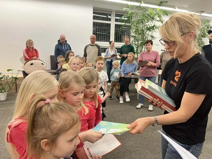 Beata Witoń i Albert gośćmi biblioteki