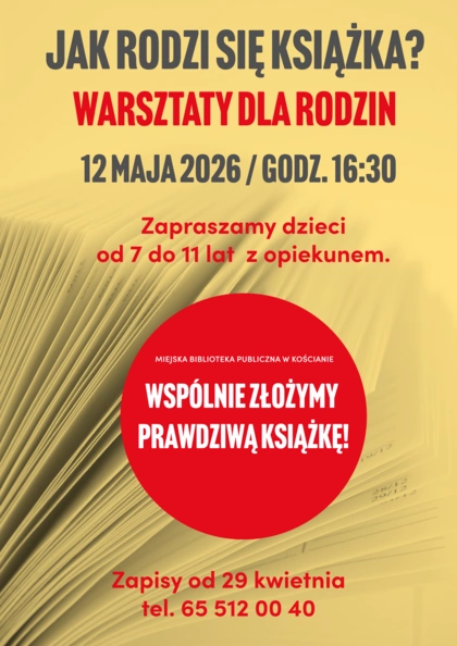 Jak rodzi się książka - warsztaty dla rodzin