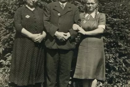 Józefa, Leon i Felicja Mocek