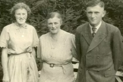 Hilda, Dora i Werner Brüns - rodzina, u której pracowała Felicja Mocek w czasie pobytu w III Rzeszy