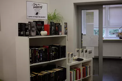 zdjęcia z Nocy Bibliotek w kościańskiej bibliotece