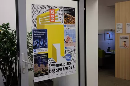 zdjęcia z Nocy Bibliotek w kościańskiej bibliotece