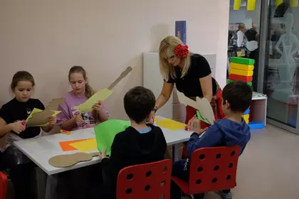 zdjęcia z Nocy Bibliotek w kościańskiej bibliotece