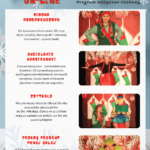Plakat ze szczegółowymi informacjami dotyczącymi spektaklu on-line "Grajka Mikołajka"