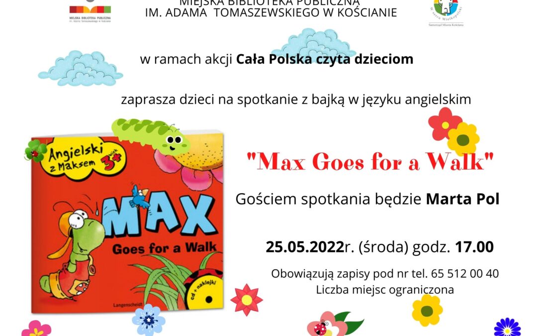 Zapraszamy na spotkanie w ramach akcji Cała Polska czyta dzieciom